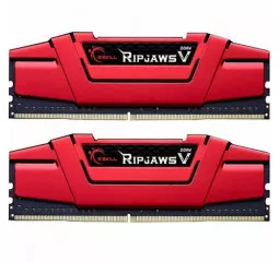 Оперативная память DDR4 8 Gb (2400 MHz) (Kit 4 Gb x 2) G.SKILL Ripjaws V Red (F4-2400C17D-8GVR)
