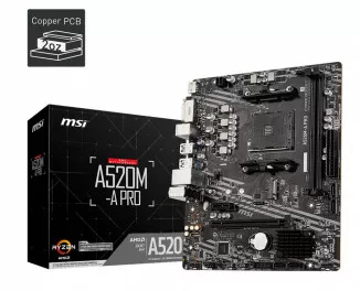 Материнская плата MSI A520M-A PRO