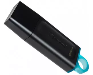 Флешка USB 3.2 64Gb Kingston DataTraveler Exodia Black/Teal (DTX/64GB)