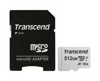 Карта памяти microSD 512Gb Transcend Class 10 U3 (TS512GUSD300S-A)
