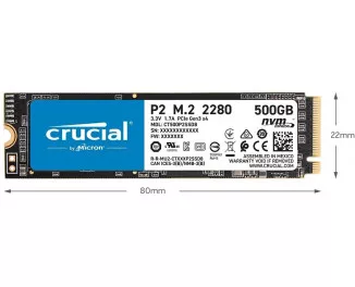 SSD накопитель 1 TB Crucial P2 (CT1000P2SSD8)