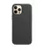 Чехол для Apple iPhone 12 Pro Max  Apple Leather Case with MagSafe Black (MHKM3)