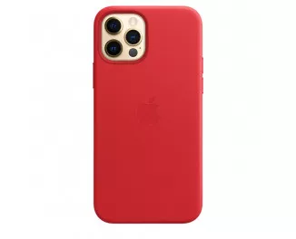 Чохол для Apple iPhone 12 Pro Max Apple Leather Case with MagSafe (PRODUCT)RED (MHKJ3)