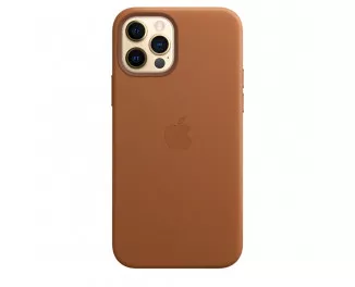Чохол для Apple iPhone 12 Pro Max Apple Leather Case with MagSafe Saddle Brown (MHKL3)