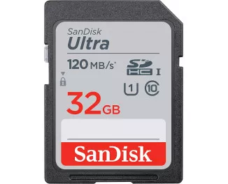 Карта памяти SD 32Gb SanDisk Ultra Class 10 (SDSDUN4-032G-GN6IN)