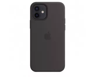 Чохол для Apple iPhone 12 / 12 Pro Apple Silicone Case with MagSafe Black (MHL73)