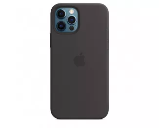 Чохол для Apple iPhone 12 / 12 Pro Apple Silicone Case with MagSafe Black (MHL73)