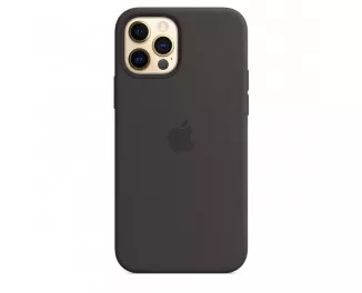 Чохол для Apple iPhone 12 / 12 Pro Apple Silicone Case with MagSafe Black (MHL73)