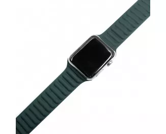Кожаный ремешок для Apple Watch 38/40 mm Leather Link Forest Green
