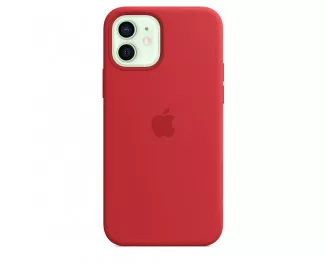 Чехол для Apple iPhone 12 mini  Silicone Case with MagSafe (PRODUCT)RED