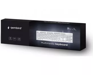 Клавиатура Gembird KB-MCH-03-W-UA White USB UKR