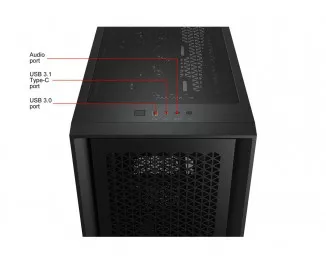 Корпус Corsair 4000D Airflow Tempered Glass Black (CC-9011200-WW) без БП