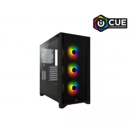 Корпус Corsair iCUE 4000X RGB Tempered Glass Black (CC-9011204-WW) без БП