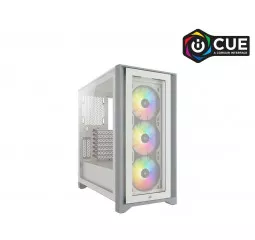 Корпус Corsair iCUE 4000X RGB Tempered Glass White (CC-9011205-WW) без БП