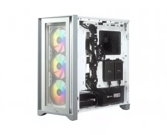 Корпус Corsair iCUE 4000X RGB Tempered Glass White (CC-9011205-WW) без БП