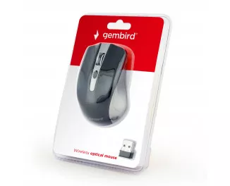 Мышь беспроводная Gembird MUSW-4B-04-GB Grey/Black USB