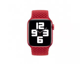 Плетений монобраслет Apple Watch 44/45/46 mm Braided Solo Loop Red (S/130mm)