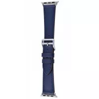Кожаный ремешок для Apple Watch 38/40 mm Hermes Swift Leather Single Tour Navy