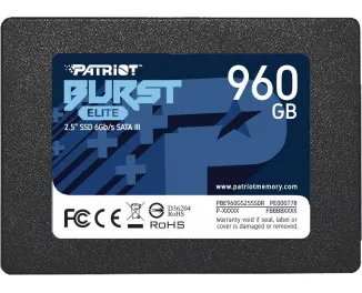 SSD накопитель 960Gb Patriot Burst Elite (PBE960GS25SSDR)