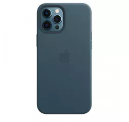 Чехол для Apple iPhone 12 Pro Max  Apple Leather Case with MagSafe Baltic Blue (MHKK3)