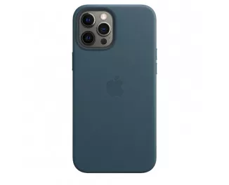 Чохол для Apple iPhone 12 Pro Max Apple Leather Case with MagSafe Baltic Blue (MHKK3)