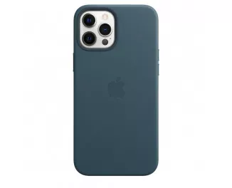 Чохол для Apple iPhone 12 Pro Max Apple Leather Case with MagSafe Baltic Blue (MHKK3)