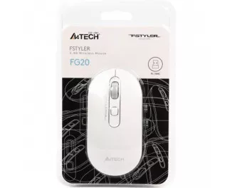 Мышь беспроводная A4Tech FG20 White USB
