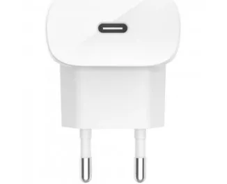 Мережевий зарядний пристрій Belkin Home Charger 20W USB-C (WCA003vfWH)