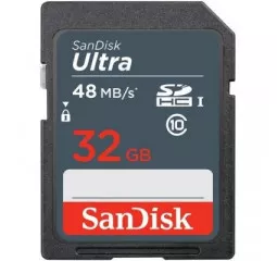 Карта памяти SD 32Gb SanDisk Ultra Lite class 10 UHS-I (SDSDUNR-032G-GN3IN)