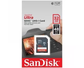 Карта пам'яті SD 32Gb SanDisk Ultra Lite class 10 UHS-I (SDSDUNR-032G-GN3IN)