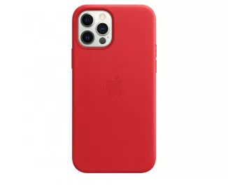 Чохол для Apple iPhone 12 Max Leather Case with MagSafe (PRODUCT)RED