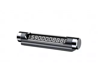Автовизитка Baseus Metal Temporary Parking Number Card (ACNUM-01) Black