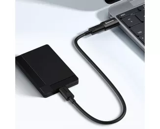 Адаптер - переходник USB > USB Type-C  Baseus Ingenuity Series Mini OTG (ZJJQ000101)