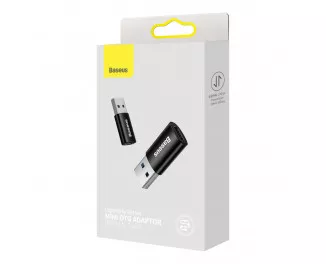 Адаптер - переходник USB > USB Type-C  Baseus Ingenuity Series Mini OTG (ZJJQ000101)