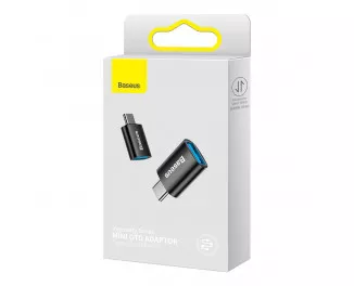 Адаптер - переходник USB Type-C > USB  Baseus Ingenuity Series Mini OTG (ZJJQ000001) Black