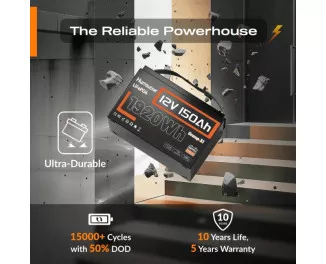 Аккумулятор для ИБП/инвертора Humsienk 150Ah LiFePO4 12V (HS12V150AH110)