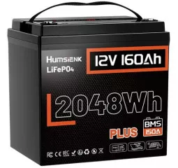 Аккумулятор для ИБП/инвертора Humsienk LiFePO4 12V 160Ah (HS12V160AH150PLUS)