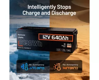 Аккумулятор для ИБП/инвертора Humsienk LiFePO4 12V 640Ah Bluetooth (HS12V640AH250BT)