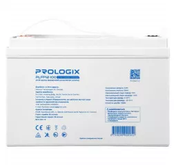 Аккумулятор для ИБП/инвертора Prologix 12.8V 100AH 1280Wh (PLFP12-100) LiFePO4