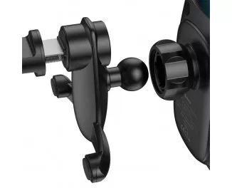 Автодержатель с беспроводной зарядкой Baseus Milky Way Electric Bracket Wireless Charger 15W (WXHW02-01) Black