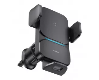 Автодержатель с беспроводной зарядкой Baseus Wisdom Auto Alignment 15W (CGZX000001) Black
