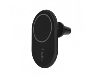 Автодержатель с беспроводной зарядкой MagSafe Belkin Magnetic Wireless Car Charger 10W (WIC004BTBK)