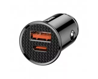 Автомобильное зарядное устройство Baseus Circular PPS Universal Smart Car PD 3.0 QC 4.0+ 30W (CCALL-YS01) Black