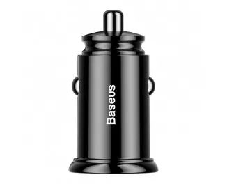 Автомобильное зарядное устройство Baseus Dual QC Car Charger QC3.0 30W (CCALL-YD01) Black