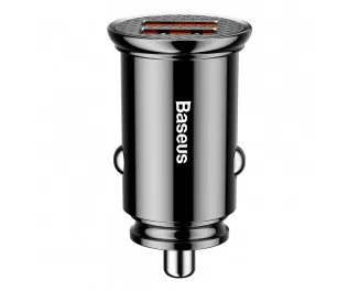 Автомобильное зарядное устройство Baseus Dual QC Car Charger QC3.0 30W (CCALL-YD01) Black