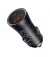Автомобильное зарядное устройство Baseus Golden Contactor Max Dual Fast Charger Car Charger U+C 60W (CGJM000113) Dark Gray