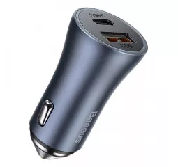 Автомобильное зарядное устройство Baseus Golden Contactor Pro Dual Quick Charger U+С 40W (PD 3.0 QC 4.0) (CCJD-0G) Gray