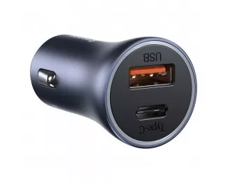 Автомобильное зарядное устройство Baseus Golden Contactor Pro Dual Quick Charger U+С 40W (PD 3.0 QC 4.0) (CCJD-0G) Gray