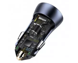 Автомобильное зарядное устройство Baseus Golden Contactor Pro Dual Quick Charger U+С 40W (PD 3.0 QC 4.0) (CCJD-0G) Gray
