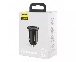 Автомобильное зарядное устройство Baseus Grain Pro 4.8A 2USB (CCALLP-01) Black